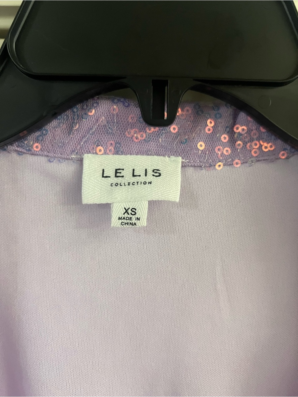 Le Lis Lavender Sequin Mini Dress - Picture 8 of 11